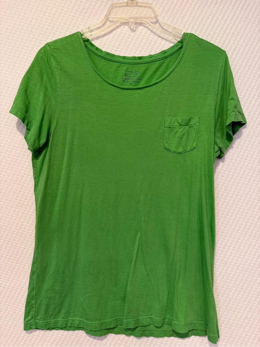 Women’s Vineyard Vines Pima cotton Green Short Sleeve Pocket Tee M